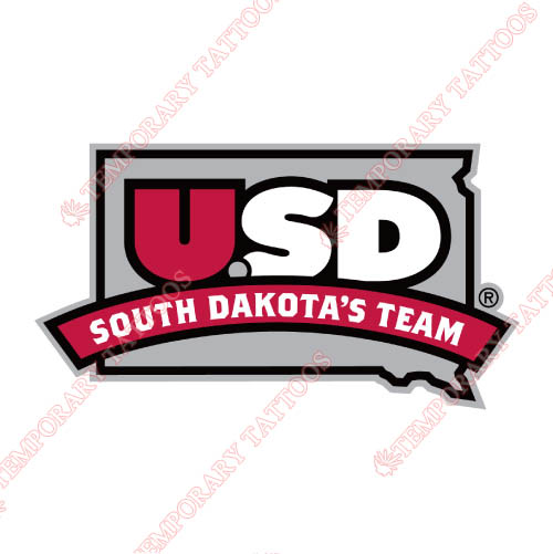 South Dakota Coyotes Customize Temporary Tattoos Stickers NO.6214